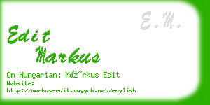 edit markus business card